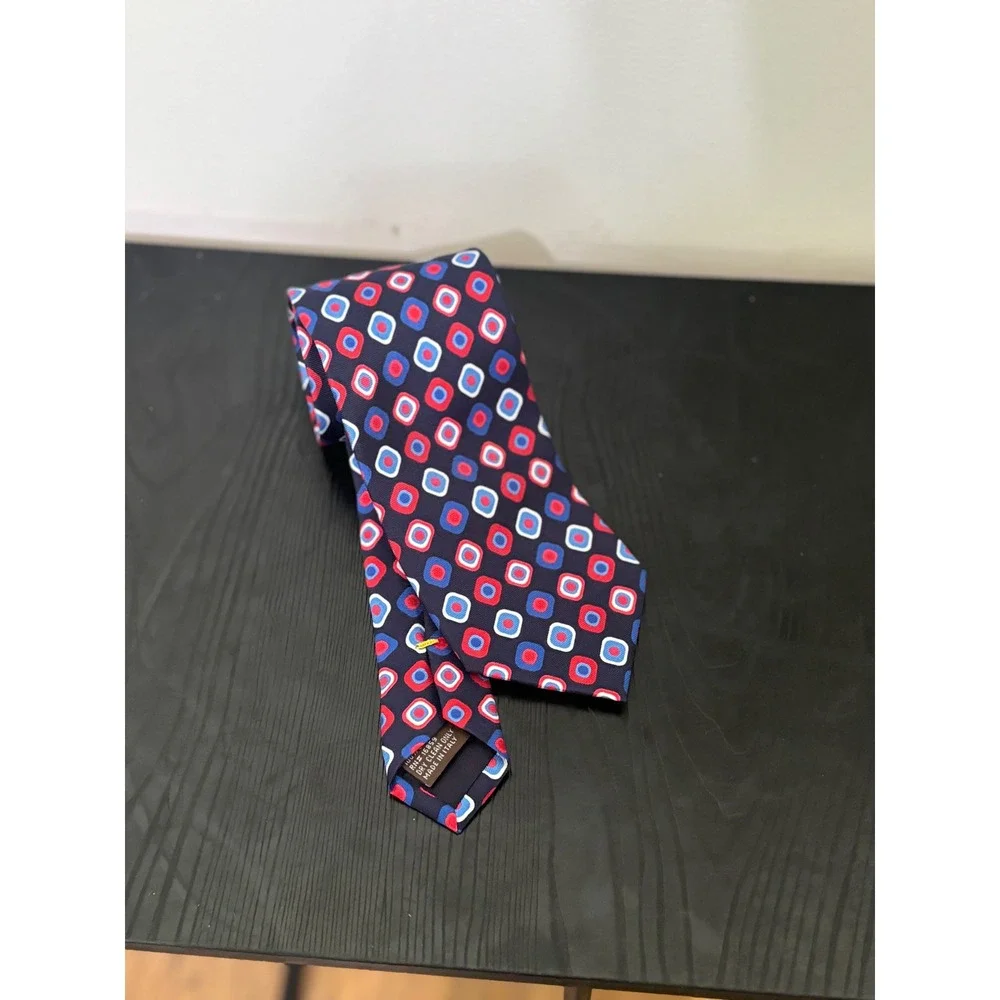 J.McLaughlin Silk Necktie Geometric Print Classic Men's Tie‎